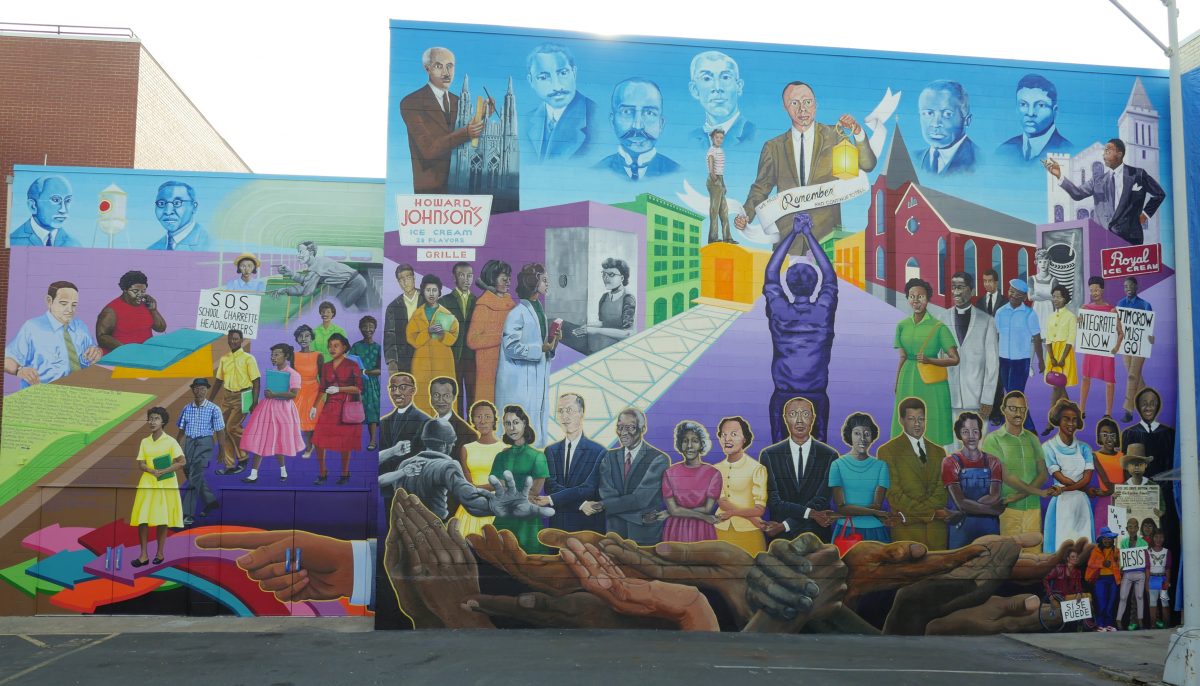 Durham civic rights mural