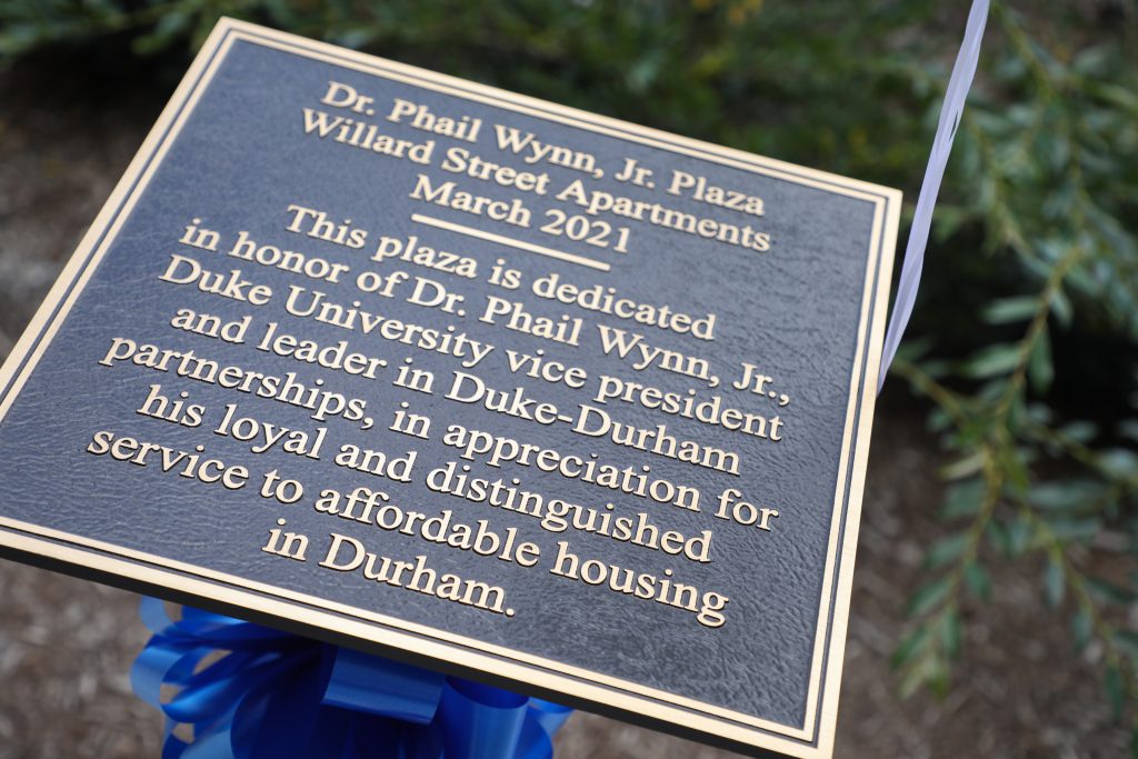 plaque dedicated to phail wynn