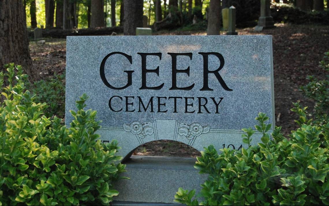 geer cemetery marker